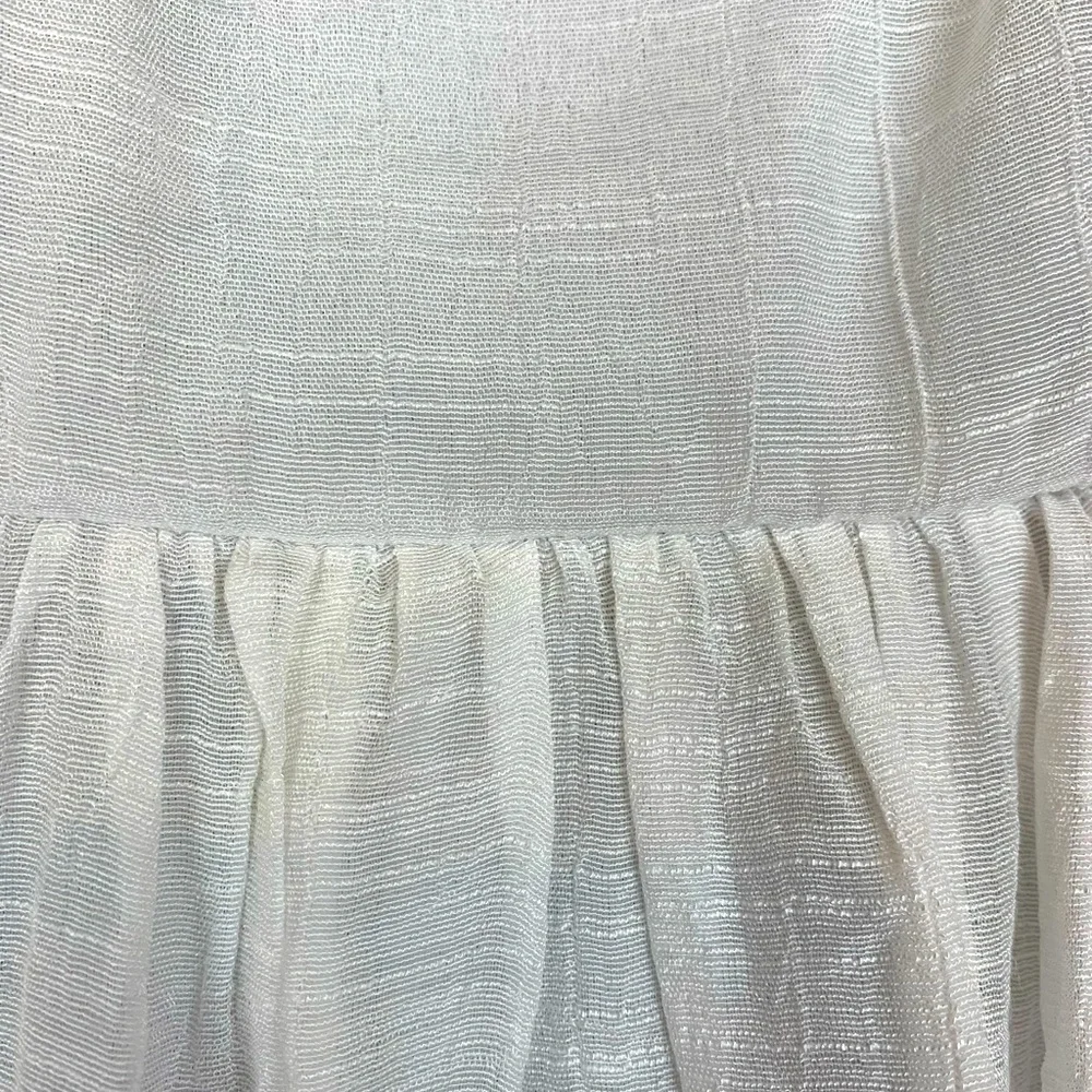 J.Gee white Prairie Dress, Slit Sleeve, lace, Size Medium - Picture 6 of 9